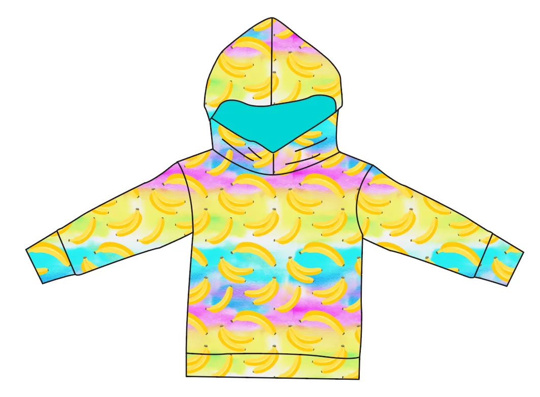 Neon Bananas Oversized Hoodie