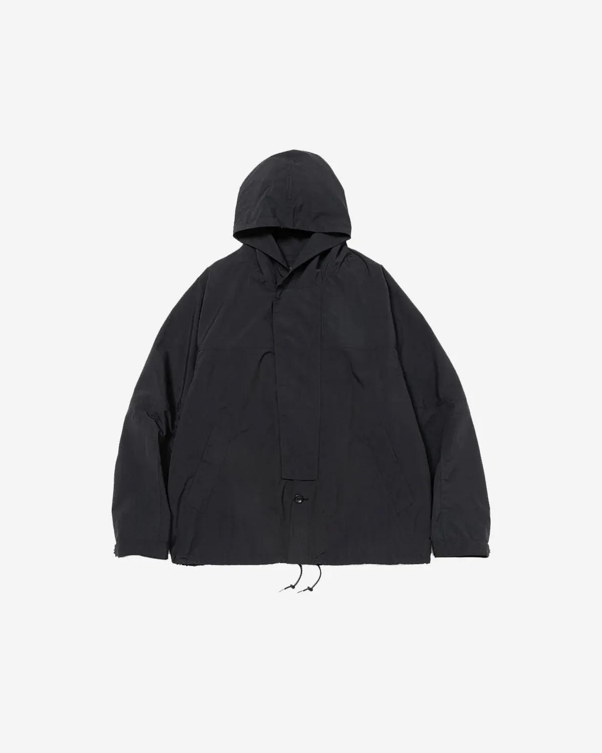 Neutral Hooded Blouson - Off Black