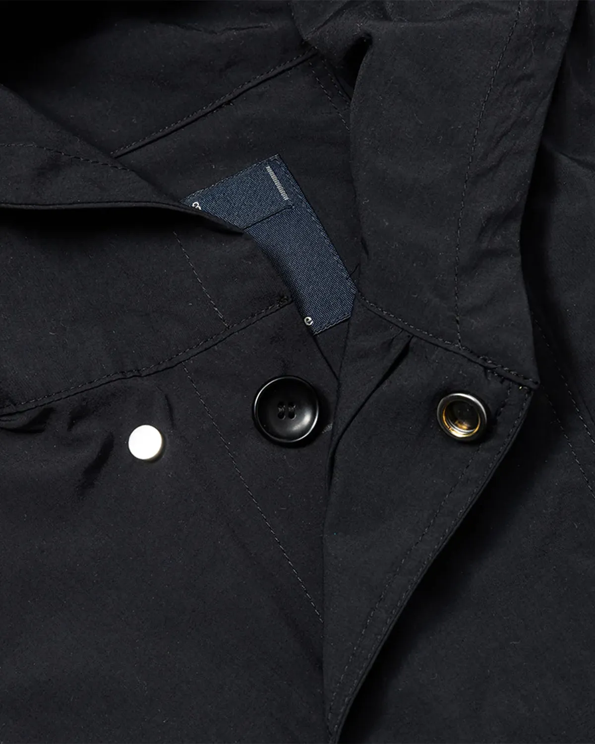 Neutral Hooded Blouson - Off Black
