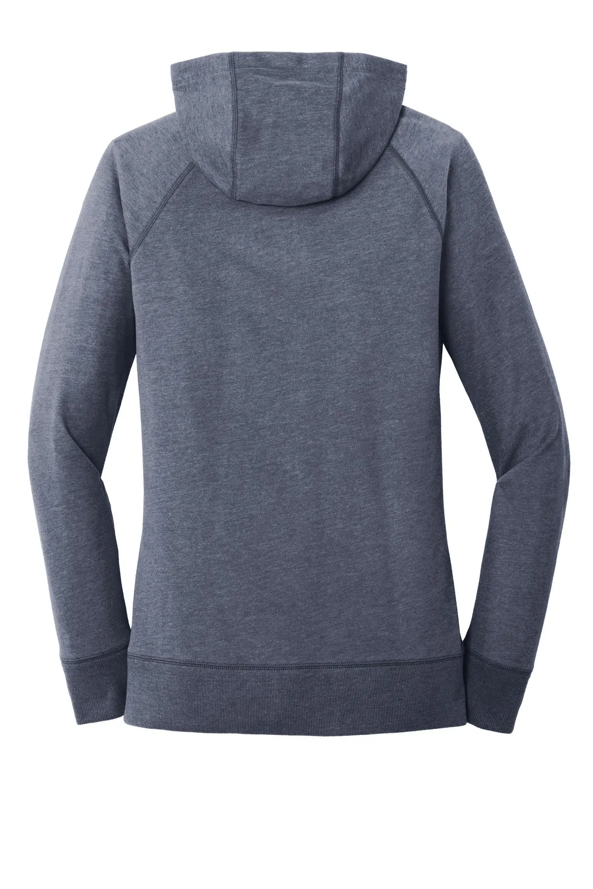 New Era Women's Sueded Cotton Blend Full-Zip Hoodie. LNEA122 True Navy Heather