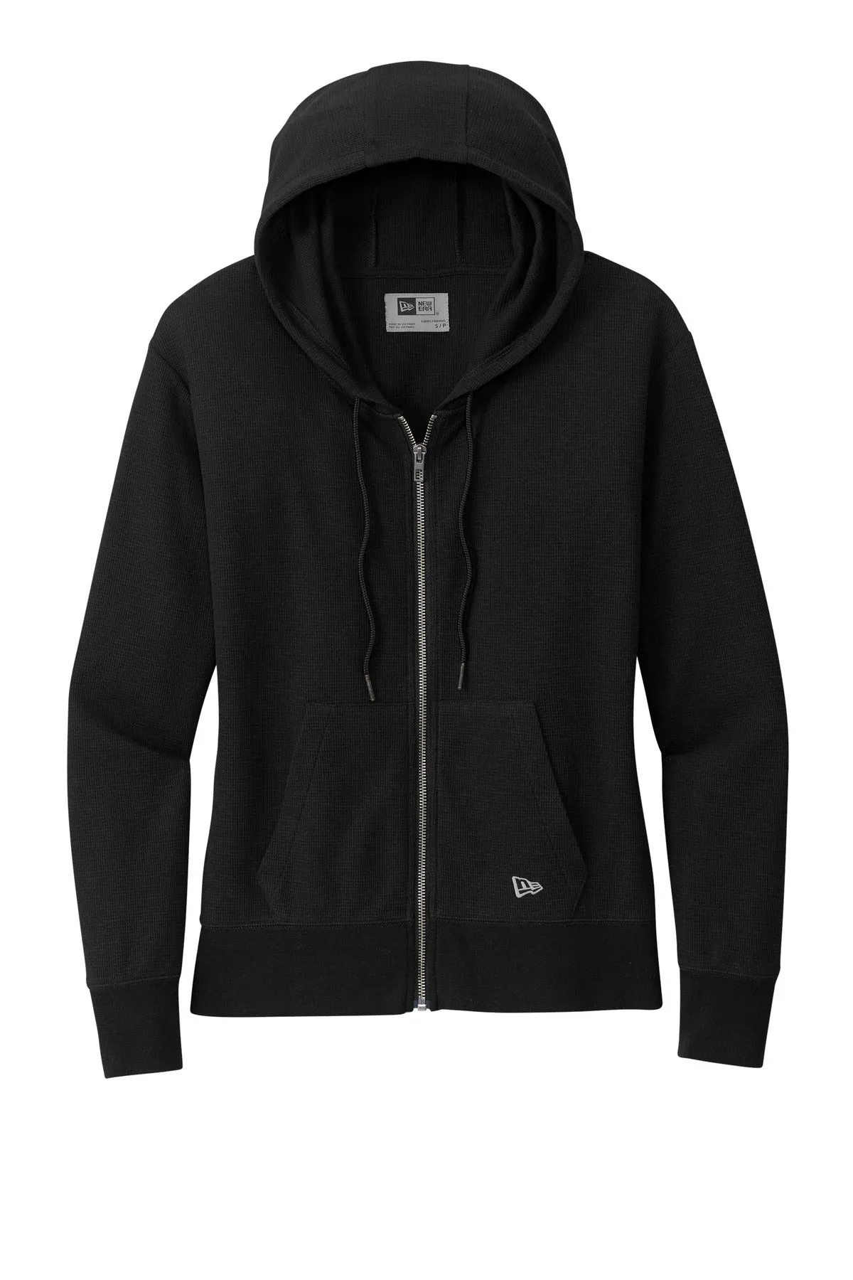New Era Women's Thermal Full-Zip Hoodie LNEA141 Black