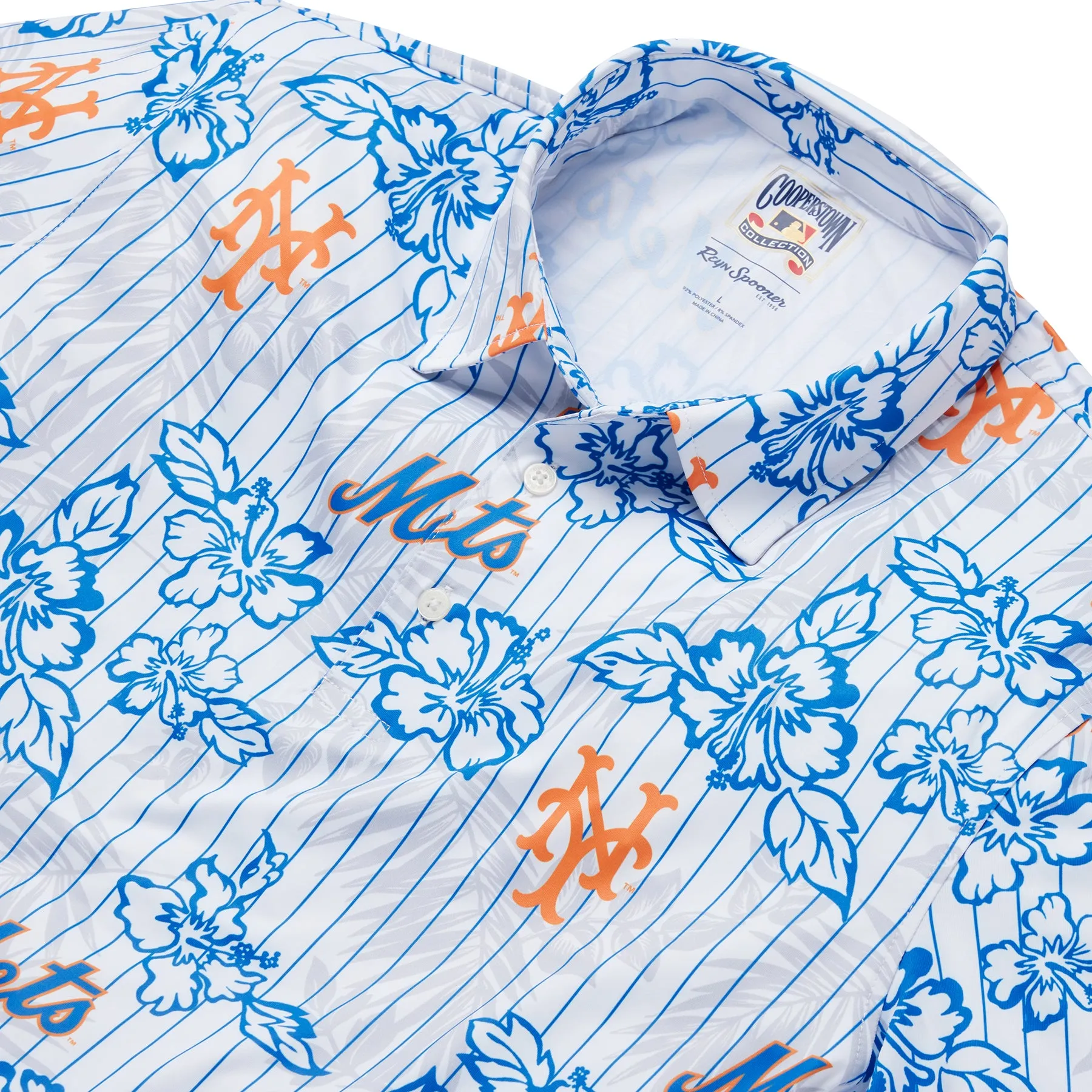 NEW YORK METS COOPERSTOWN PERFORMANCE POLO