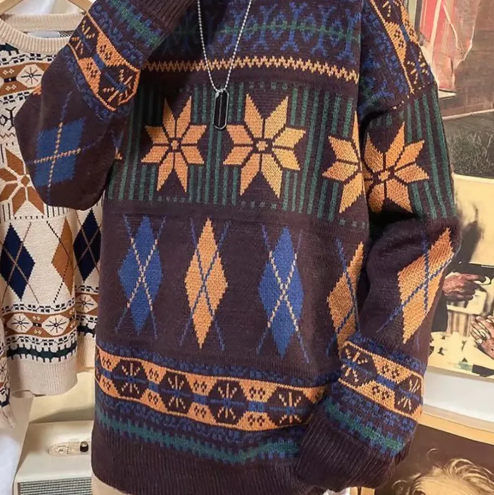 Nicusor - fashionable oversized knitted men's jumper
