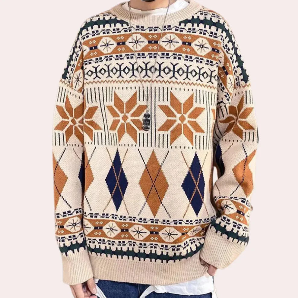 Nicusor - fashionable oversized knitted men's jumper