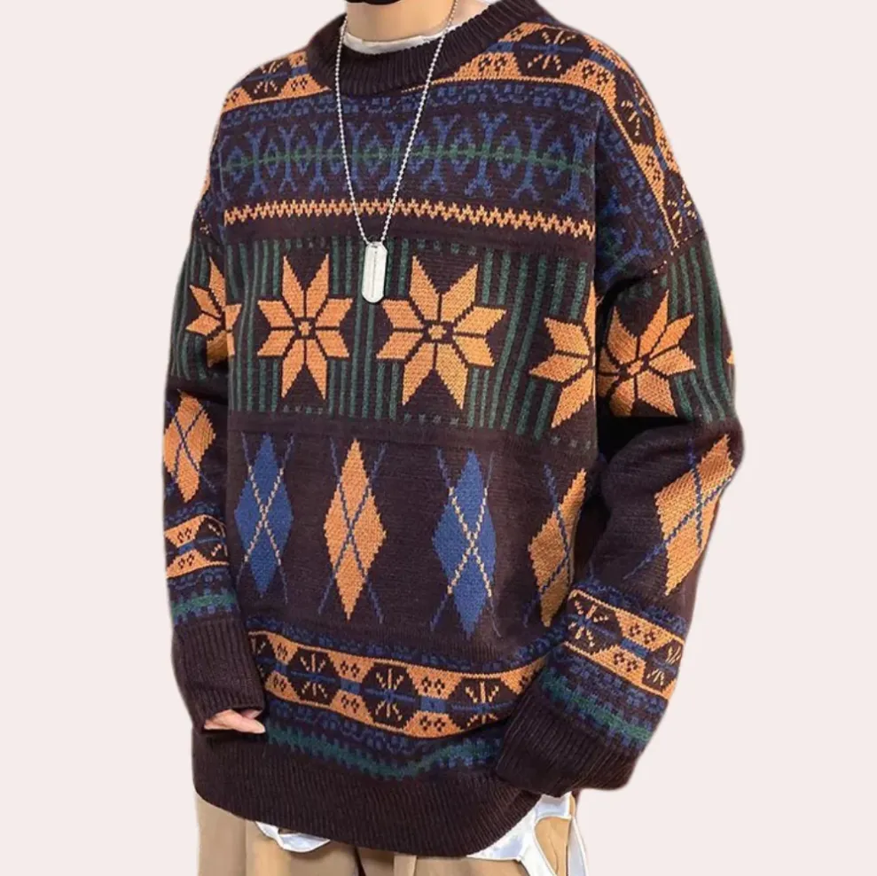 Nicusor - fashionable oversized knitted men's jumper