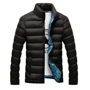 Normen Clothing est Men's Solid Parkas Winter Jacket Men Stand Collar Fashion Quality Padded For Men Overcoat