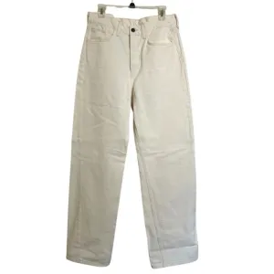 NWOT-Etica Stanton High-Rise Relaxed Cuff Jeans, size 30, cream color, NWOT
