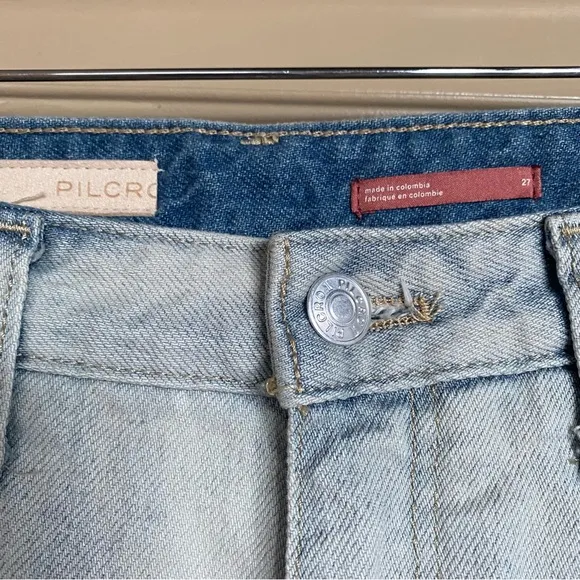 NWT Anthropologie Pilcro The Joey High-Rise Relaxed Jeans Light Denim 27