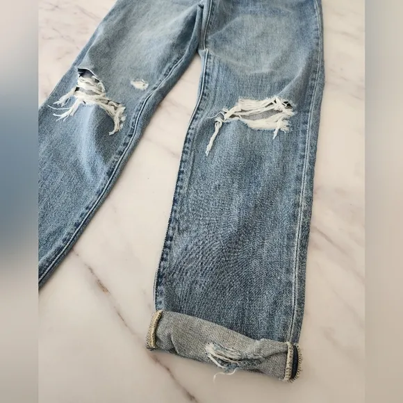 NWT Pistola Presley High Rise Relaxed Roller denim‎ Jeans Anthropologie