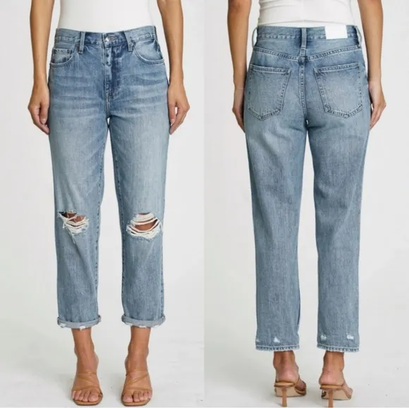 NWT Pistola Presley High Rise Relaxed Roller denim‎ Jeans Anthropologie
