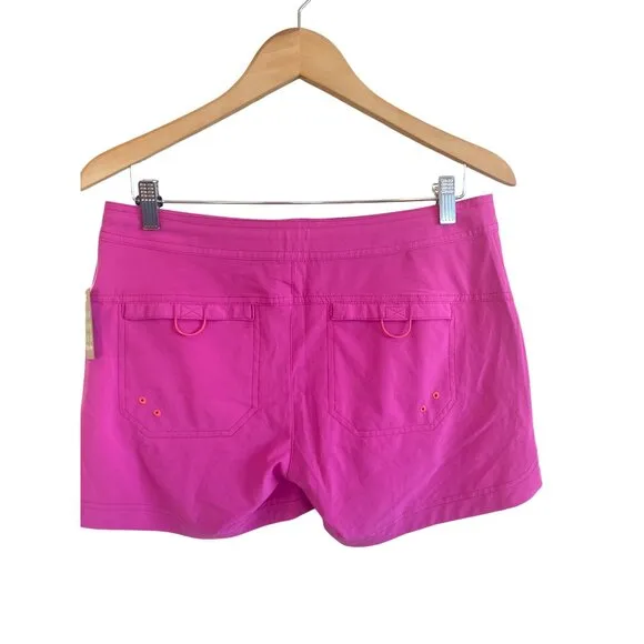 NWT Title Nine Rogue 5&quot; Shorts Women's 6 Hot Pink UPF 50 Quick Dry $65 HTF Color