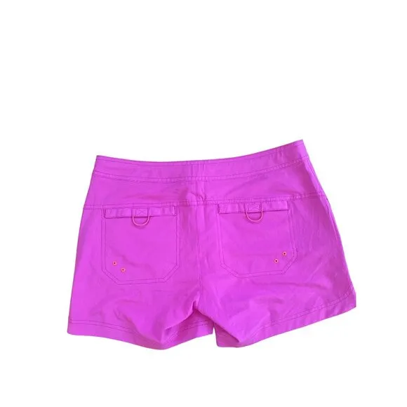 NWT Title Nine Rogue 5&quot; Shorts Women's 6 Hot Pink UPF 50 Quick Dry $65 HTF Color
