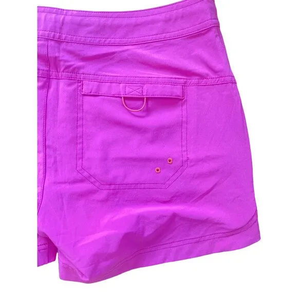 NWT Title Nine Rogue 5&quot; Shorts Women's 6 Hot Pink UPF 50 Quick Dry $65 HTF Color