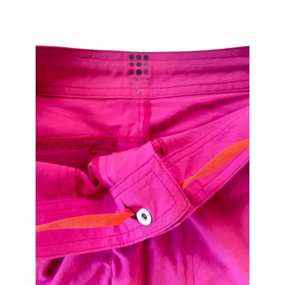 NWT Title Nine Rogue 5&quot; Shorts Women's 6 Hot Pink UPF 50 Quick Dry $65 HTF Color