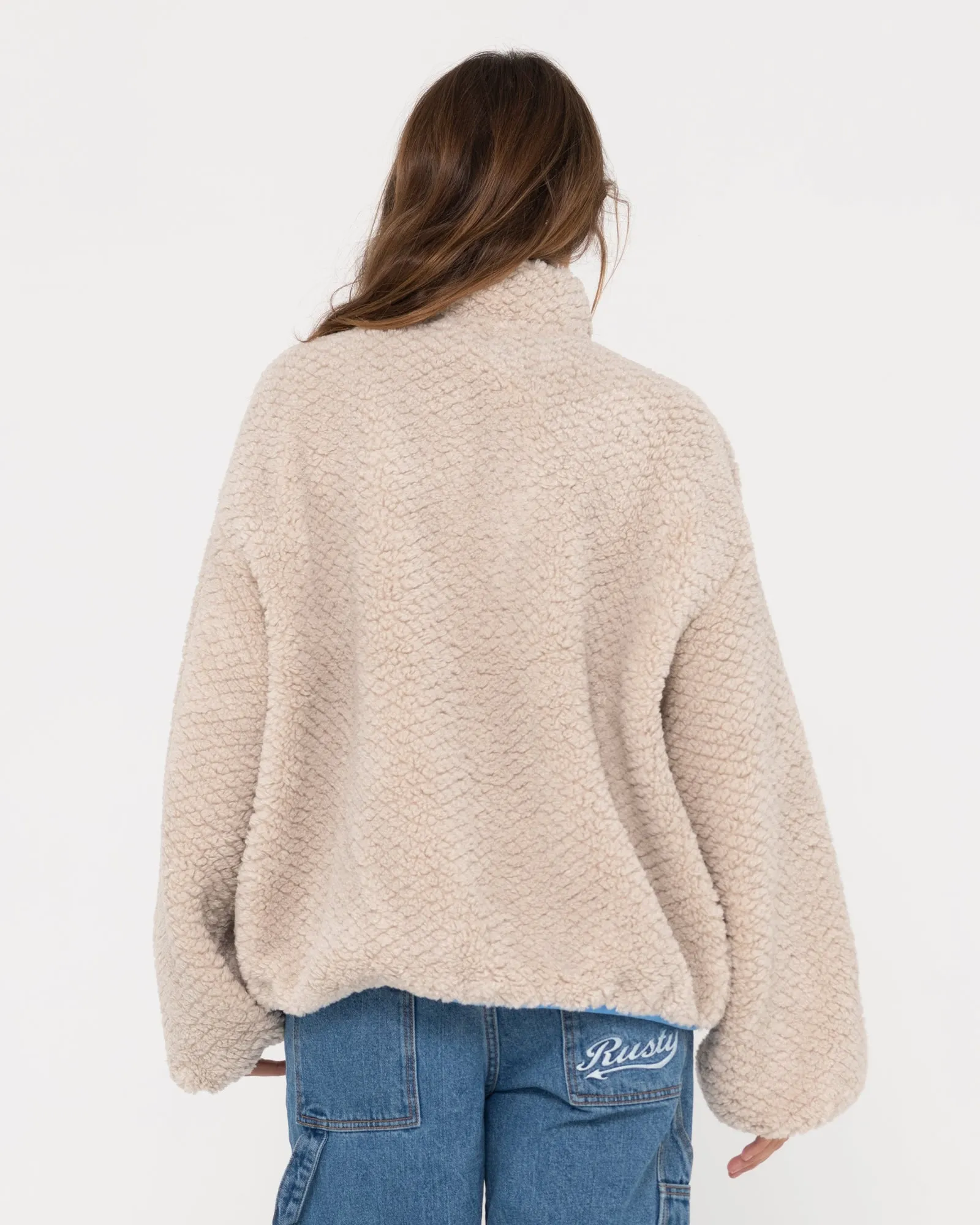 OLLIE SHERPA ZIP THROUGH FLEECE