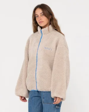 OLLIE SHERPA ZIP THROUGH FLEECE