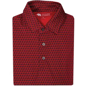 ONWARD RESERVE STANDING BULLDOG PRINTED POLO - RED