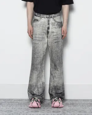 Paint Denim Jeans in Faded Black