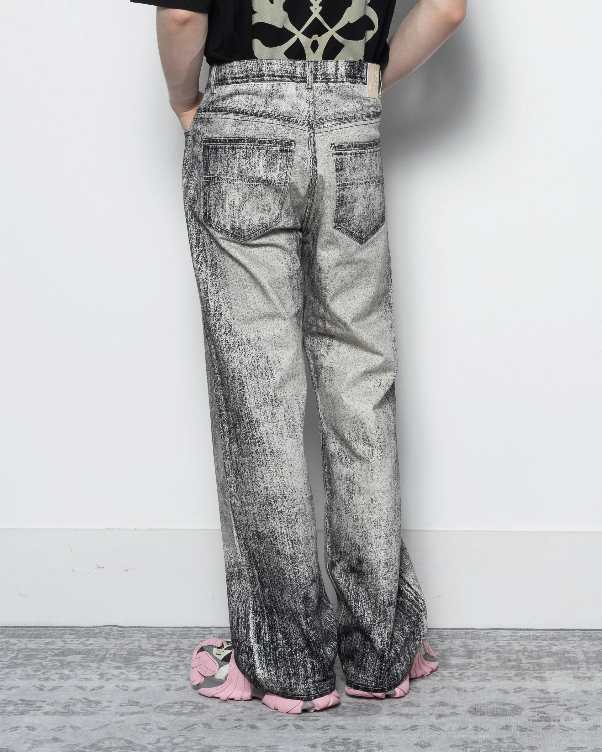 Paint Denim Jeans in Faded Black