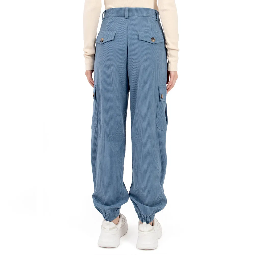 PANTALÓN PARA MUJER CON BOLSAS LATERALES Y PINZAS QUARRY