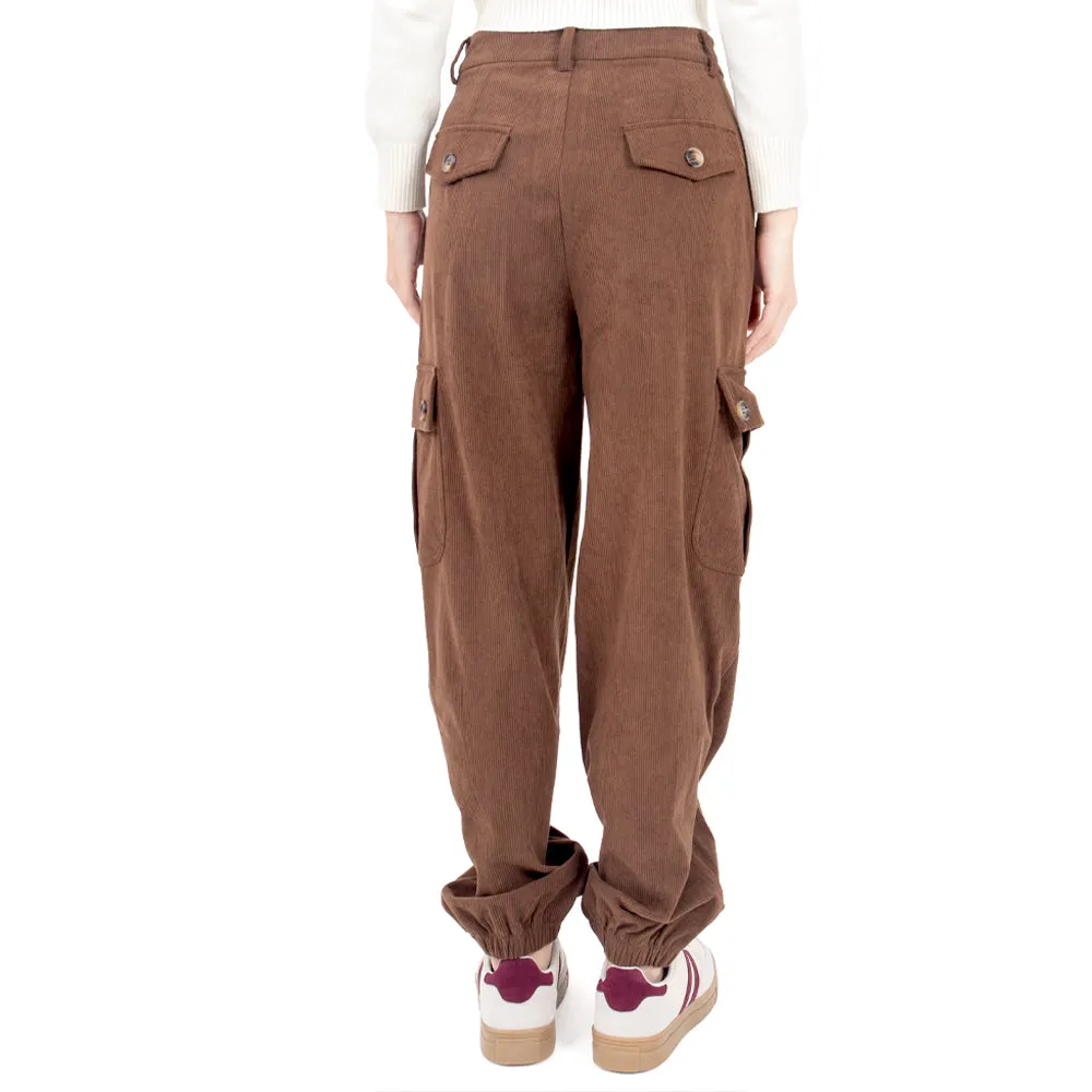 PANTALÓN PARA MUJER CON BOLSAS LATERALES Y PINZAS QUARRY