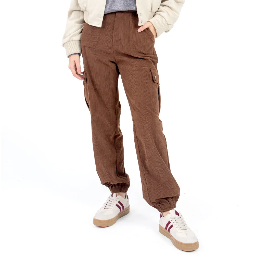 PANTALÓN PARA MUJER CON BOLSAS LATERALES Y PINZAS QUARRY