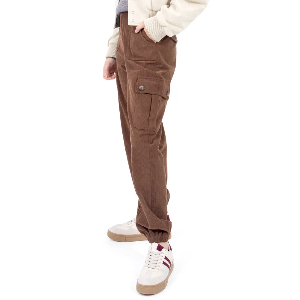 PANTALÓN PARA MUJER CON BOLSAS LATERALES Y PINZAS QUARRY