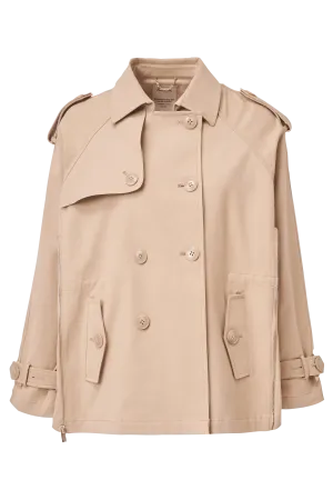 Parka con detalle de cremallera