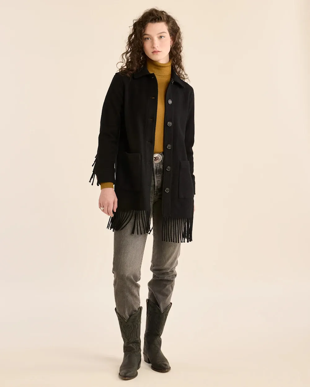 Pendleton Jolene Wool Fringe Jacket