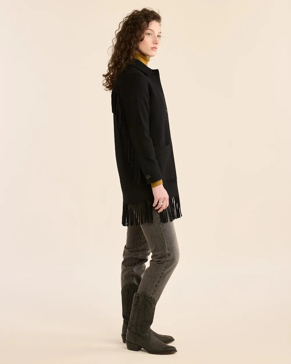 Pendleton Jolene Wool Fringe Jacket