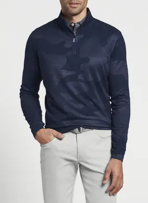 Perth Camo Performance Quarter-Zip- Navy