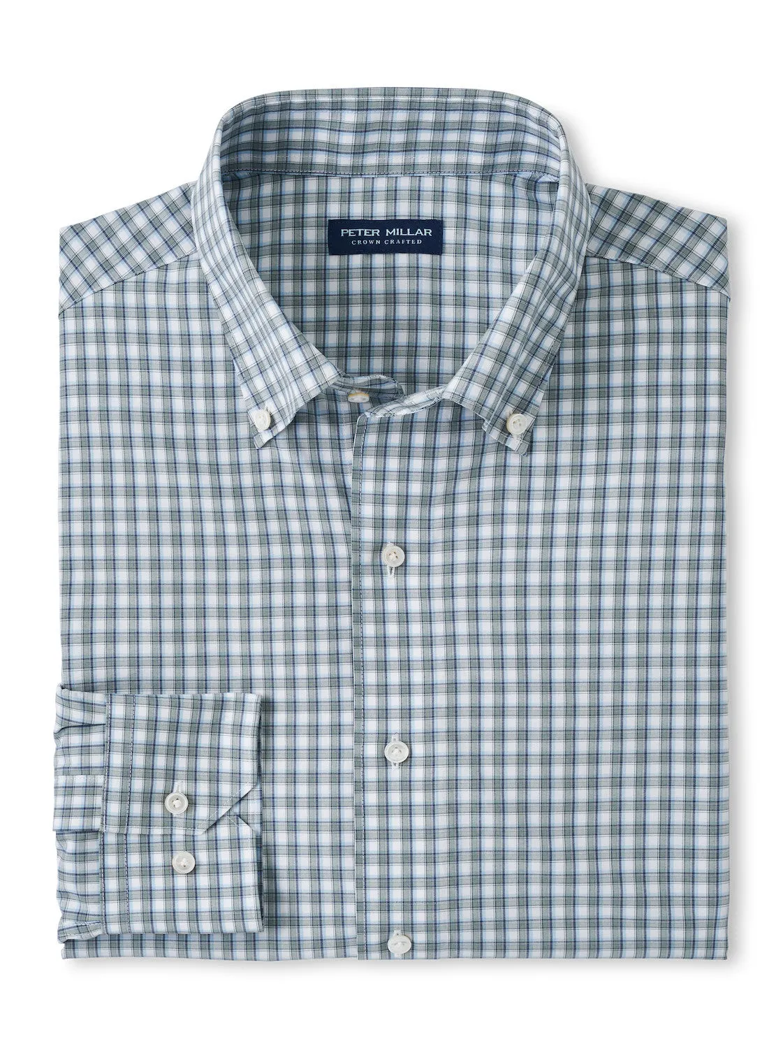 Peter Millar Cole Performance Sport Shirt - Sage Fog