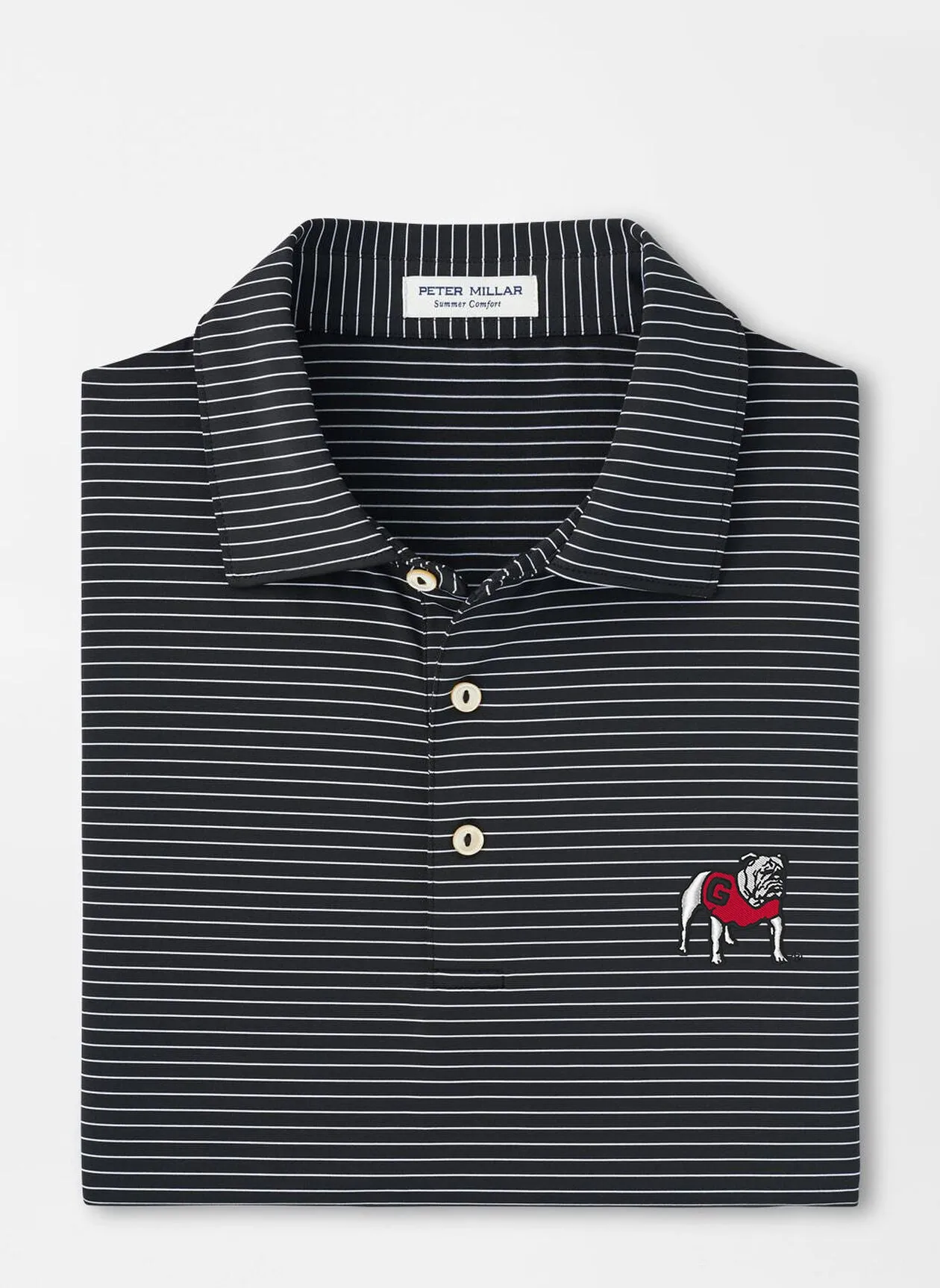Peter Millar Georgia Standing Bulldog Hemlock Performance Jersey Polo