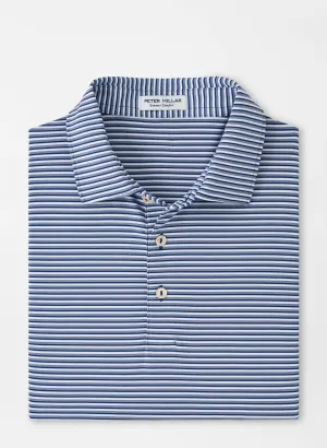 Peter Millar Mens Classic Fit Cedar Performance Jersey Polo - SPORT NAVY