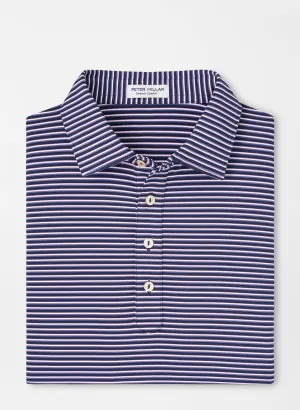 Peter Millar Mens Classic Fit Chatham Performance Jersey Polo - NAVY