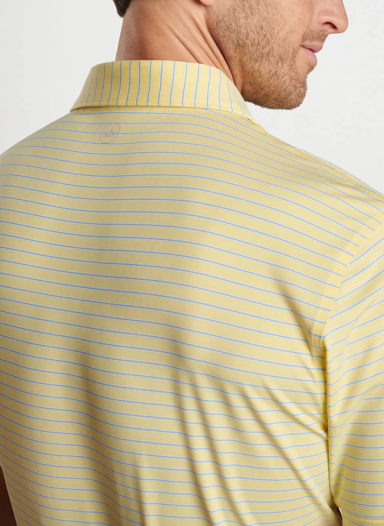 Peter Millar Mens Classic Fit Drum Performance Polo - COLADA