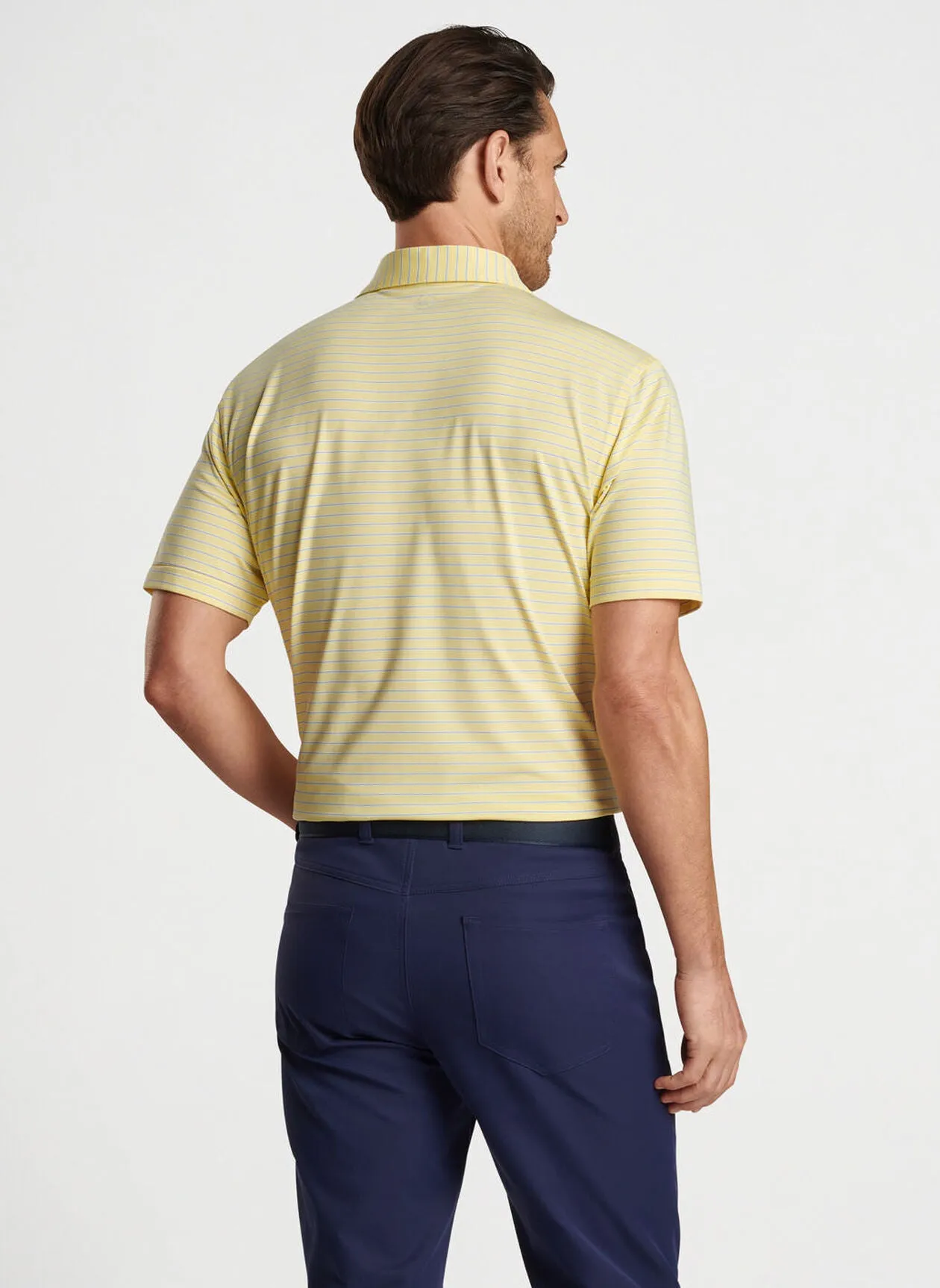 Peter Millar Mens Classic Fit Drum Performance Polo - COLADA