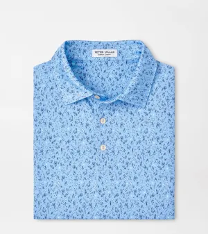 Peter Millar Mens Classic Fit Hair Of The Dog Performance Jersey Polo - COTTAGE BLUE