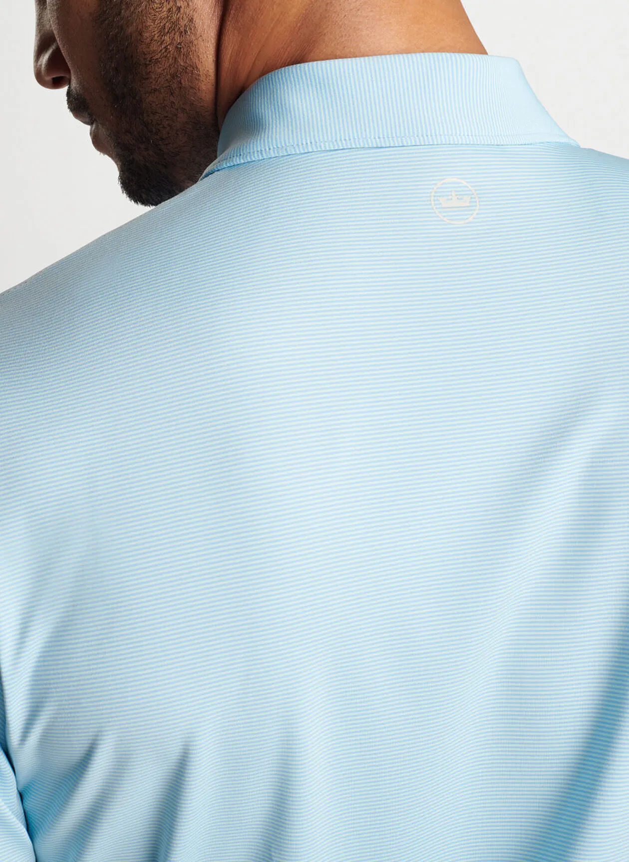 Peter Millar Mens Classic Fit Jubilee Performance Jersey Polo - COTTAGE BLUE