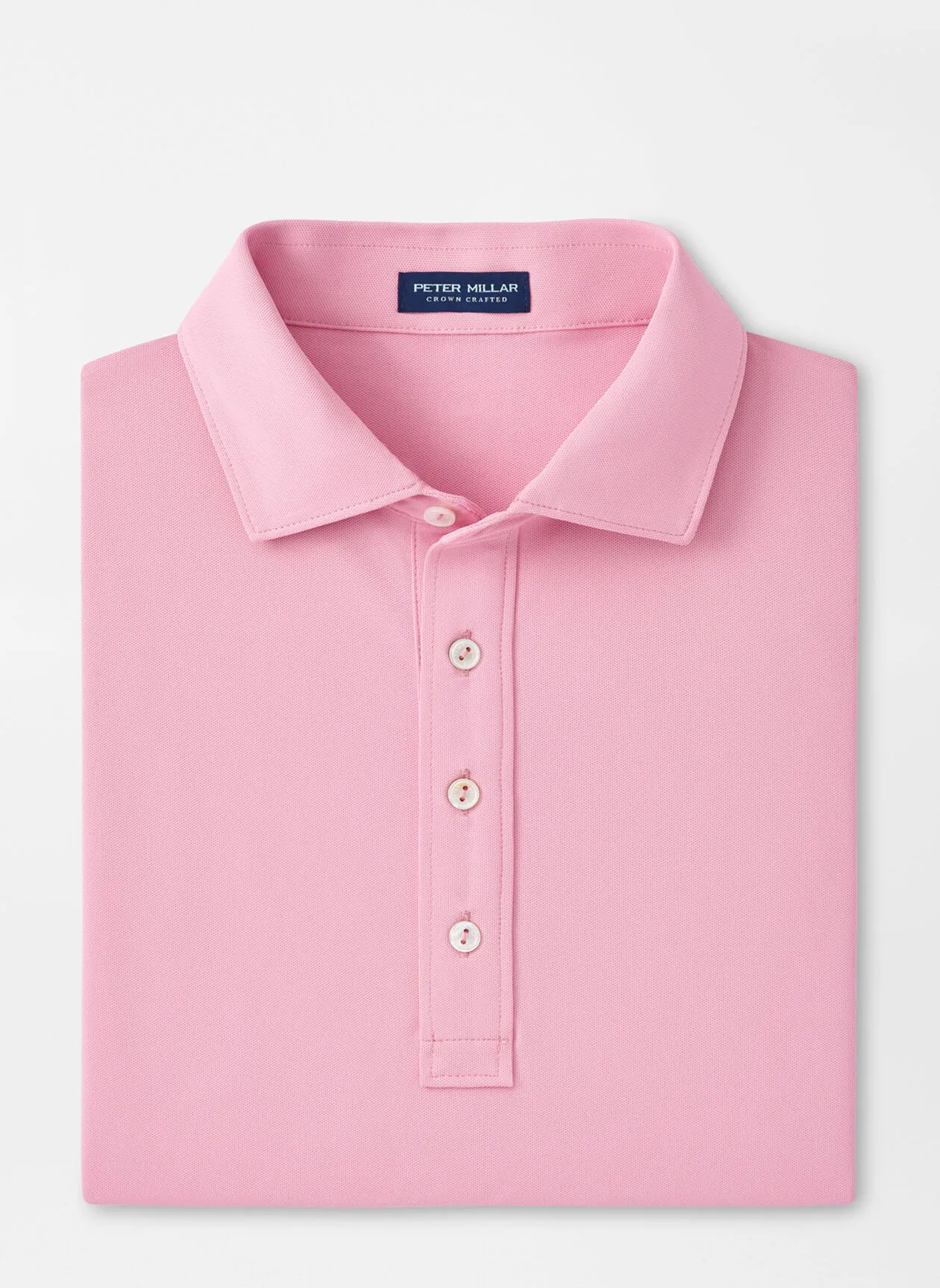 Peter Millar Mens Tailored Fit Soul Performance Mesh Polo -SPRING BLOSSOM