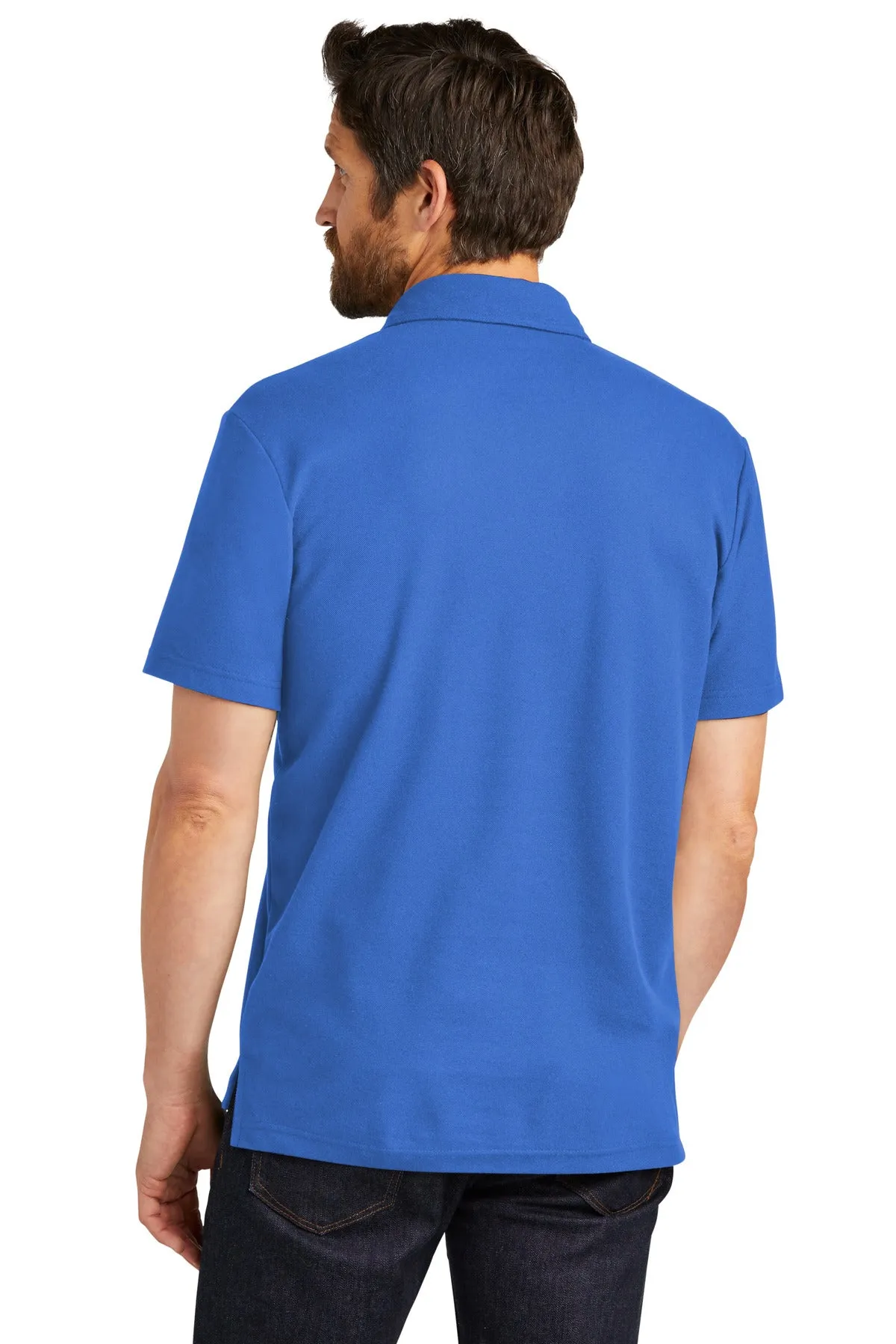 Port Authority C-FREE Cotton Blend Pique Pocket Polo K868 True Blue