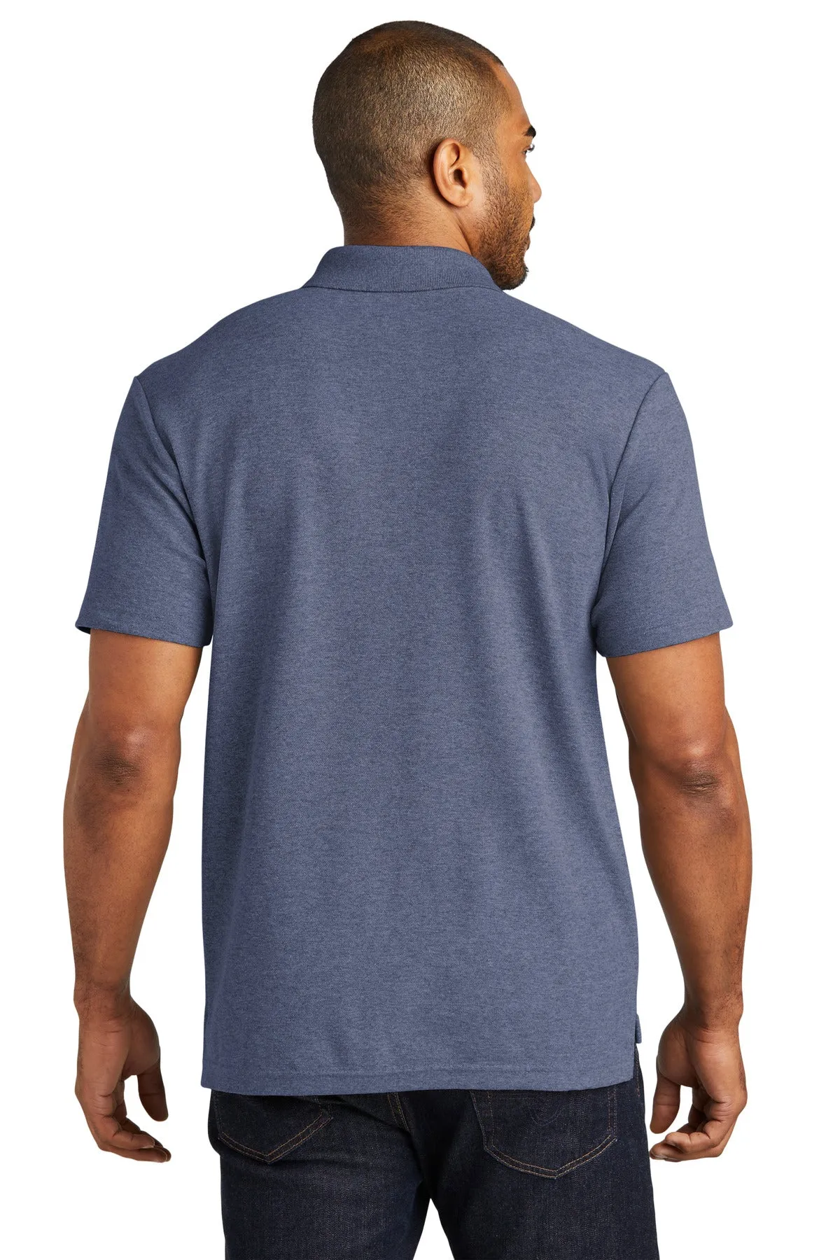 Port Authority C-FREE Cotton Blend Pique Polo K867 Navy Heather