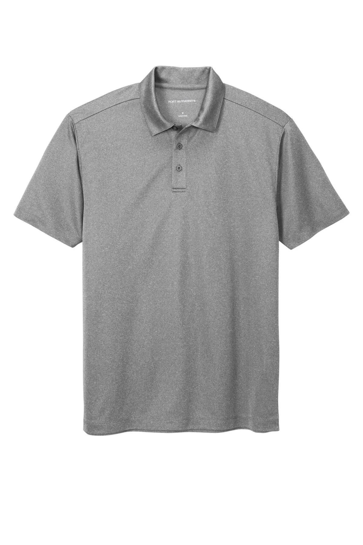 Port Authority  Heathered Silk Touch  Performance Polo. K542 Shadow Grey Heather