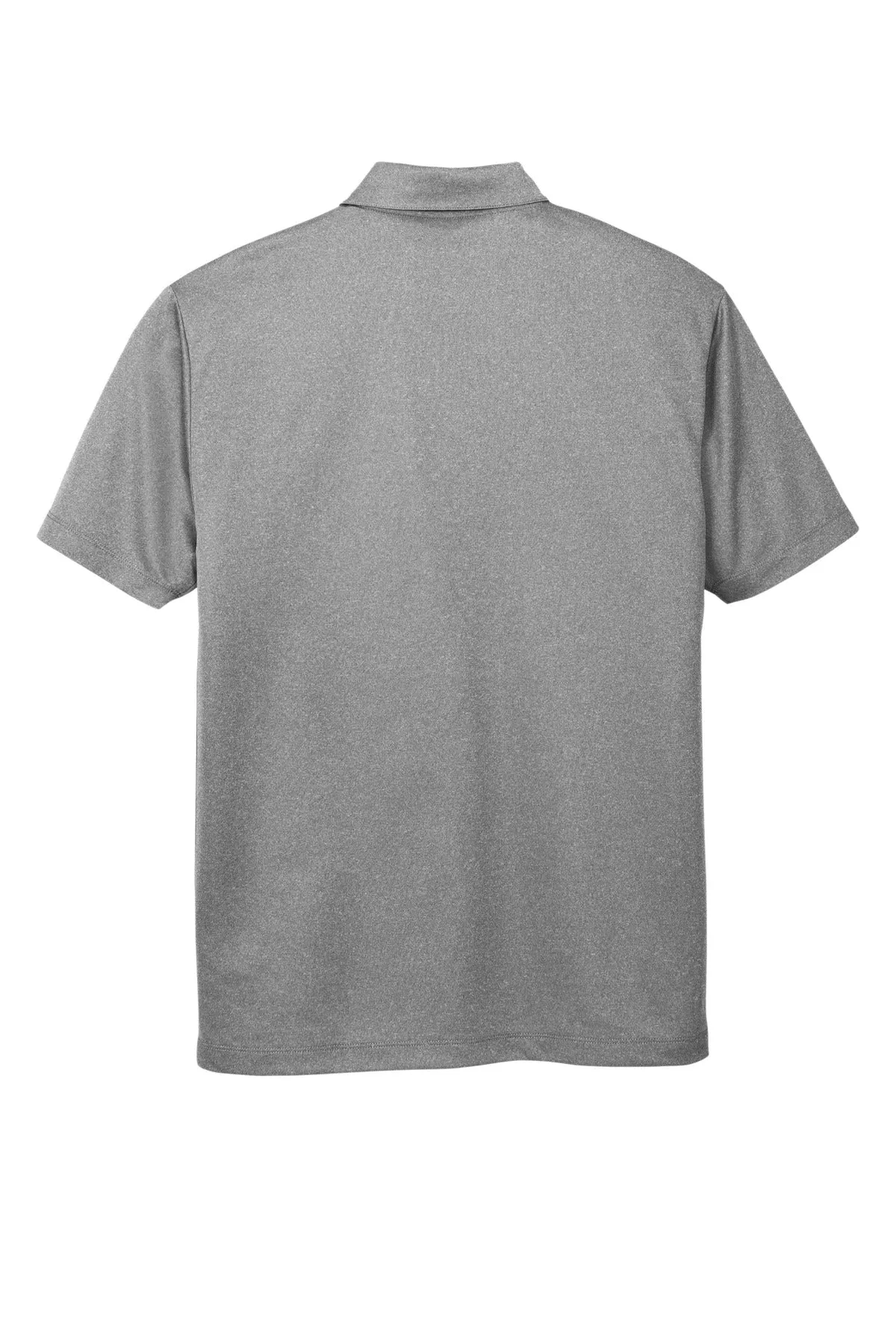 Port Authority  Heathered Silk Touch  Performance Polo. K542 Shadow Grey Heather