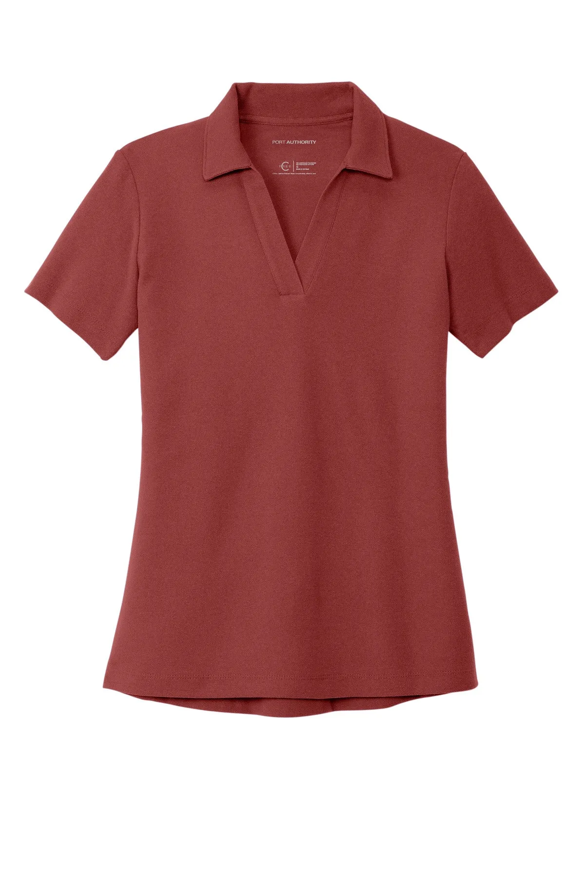 Port Authority Women's C-FREE Cotton Blend Pique Polo LK867 Garnet