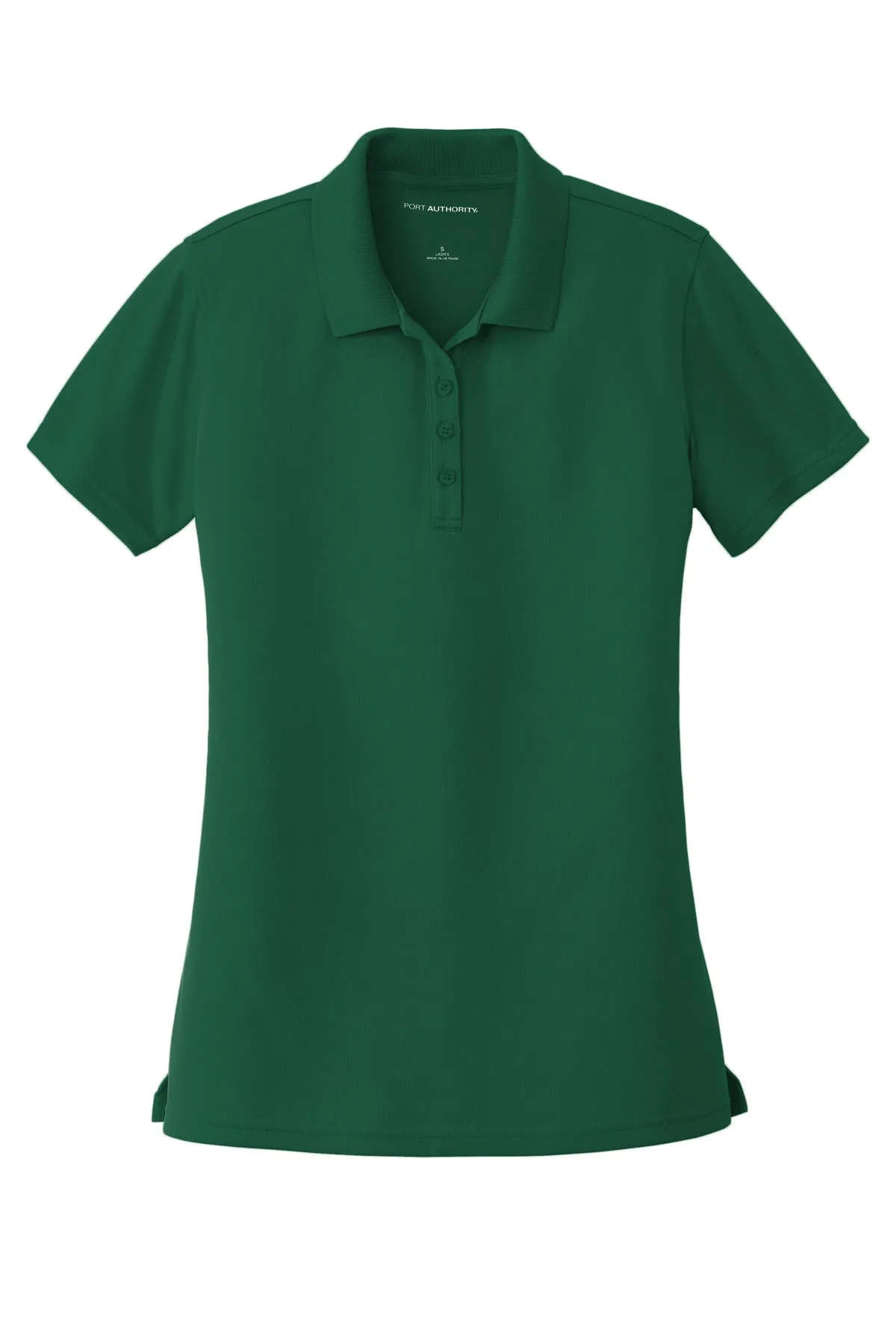 Port Authority Women's Dry Zone UV Micro-Mesh Polo. LK110 Deep Forest Green