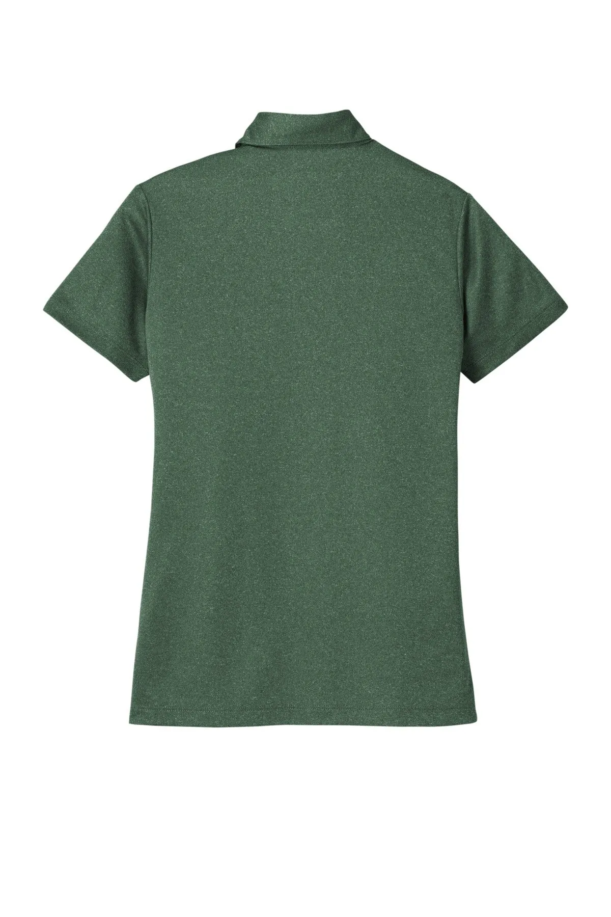 Port Authority  Women's Heathered Silk Touch  Performance Polo. LK542 Green Glen Heather
