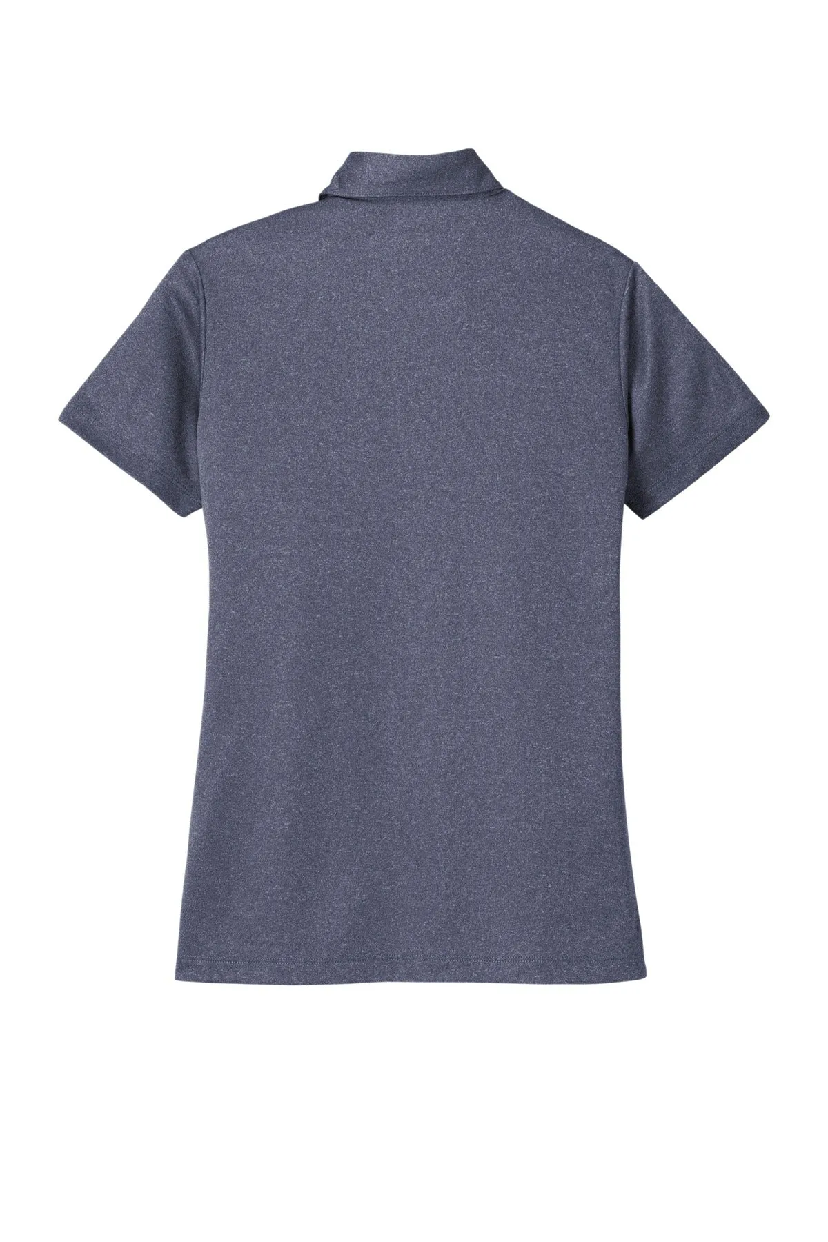 Port Authority  Women's Heathered Silk Touch  Performance Polo. LK542 Navy Heather