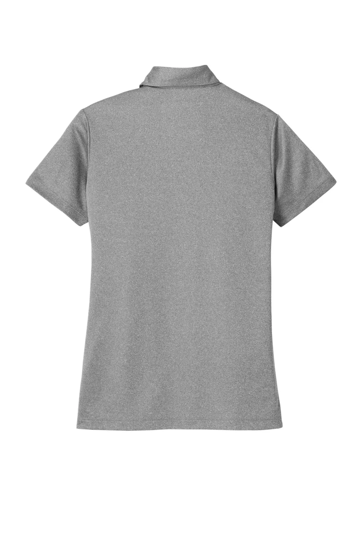 Port Authority  Women's Heathered Silk Touch  Performance Polo. LK542 Shadow Grey Heather