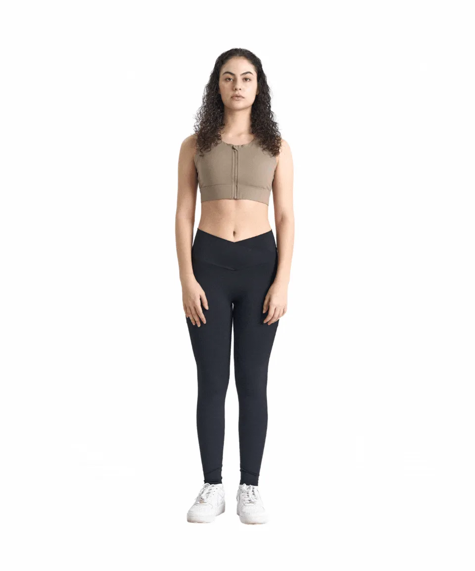 PowerForm Full-Zip Longline Bra (with built in pads)